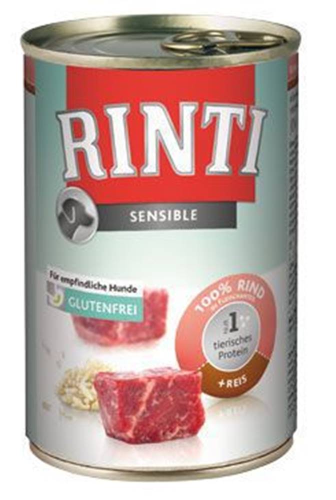 Rinti Rinti Dog konzerva Sensible beef+rice 400g