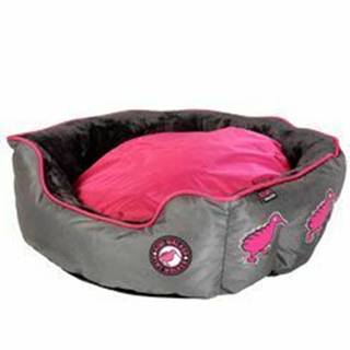 Bežecká oválna posteľ XL ružovo-šedá KW