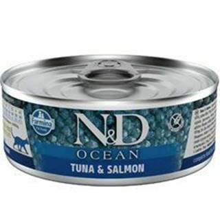 N&D CAT OCEAN Adult Tuniak a losos 70g