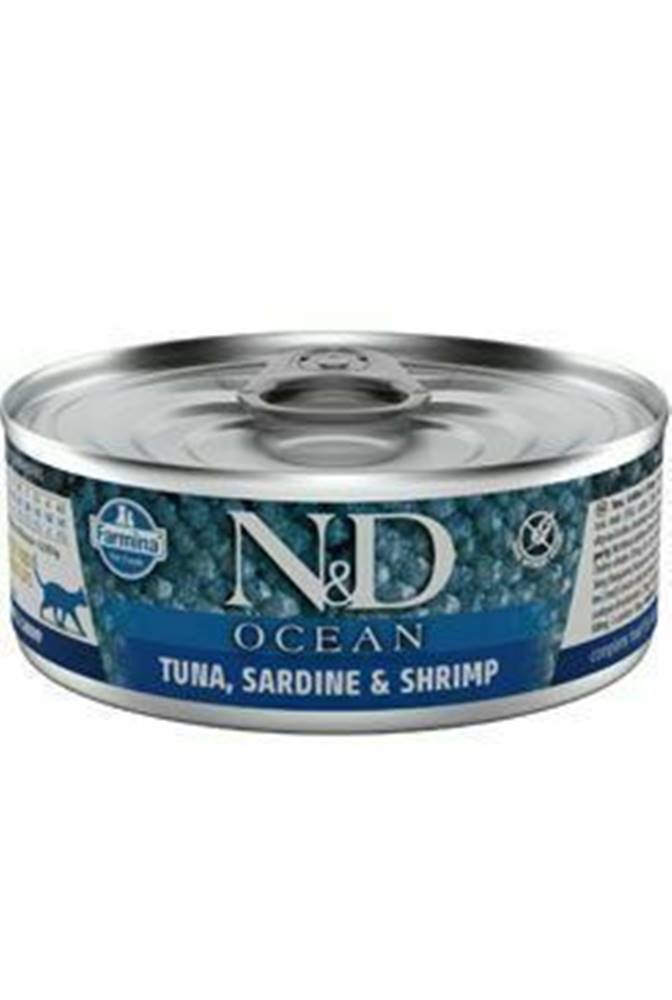 N&D (Farmina Pet Foods) N&D CAT OCEAN Adult Tuniak a sardinky a krevety 70g