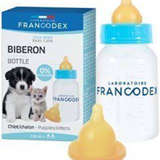 Francodex Fľaša pre kŕmenie šteniat a mačiatok 120ml