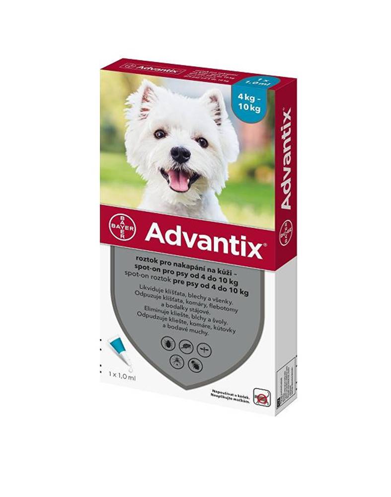 Advantix Advantix Spot On 1x1ml pre psy 4-10kg (1 pipeta)