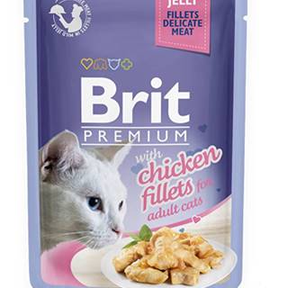 Brit Premium Cat D filé v želé s kuracím mäsom 85g