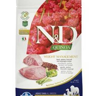 N&D Quinoa DOG Weight Management Lamb & Broccoli 800g
