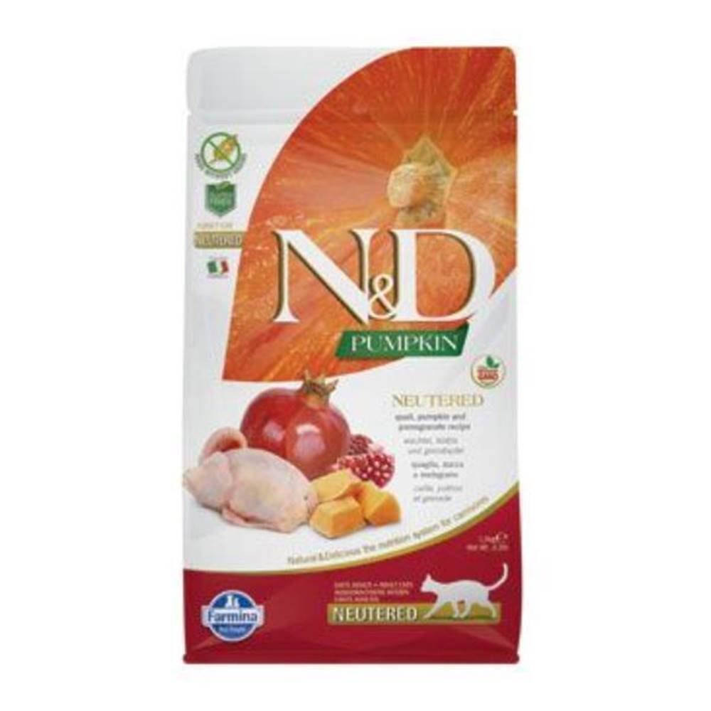 N&D (Farmina Pet Foods) N&D GF Pumpkin CAT NEUTERED Quail & Pomegranate 5kg