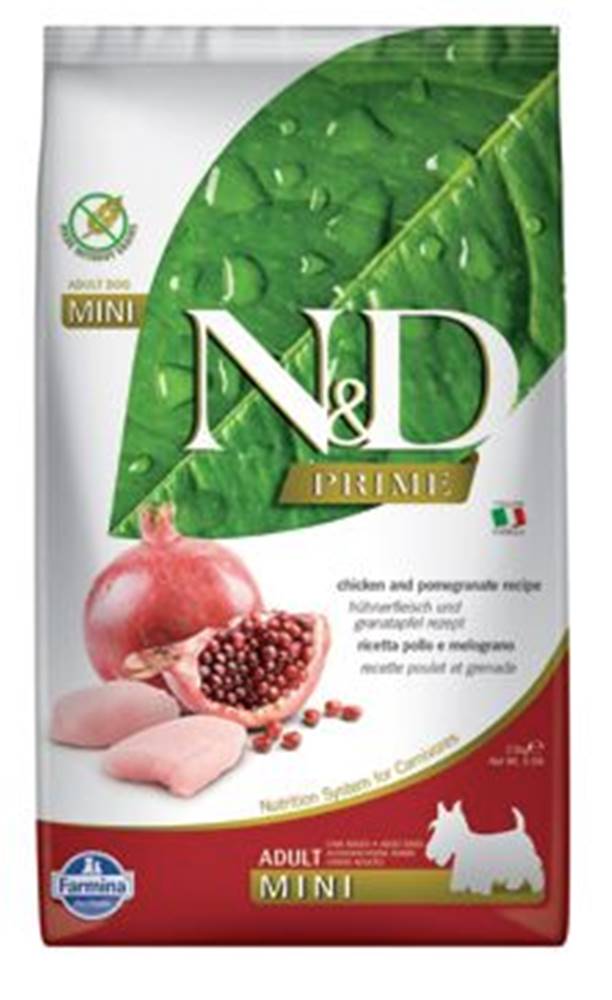 N&D (Farmina Pet Foods) N&D PRIME DOG Adult Mini Chicken & Pomegranate 2,5kg