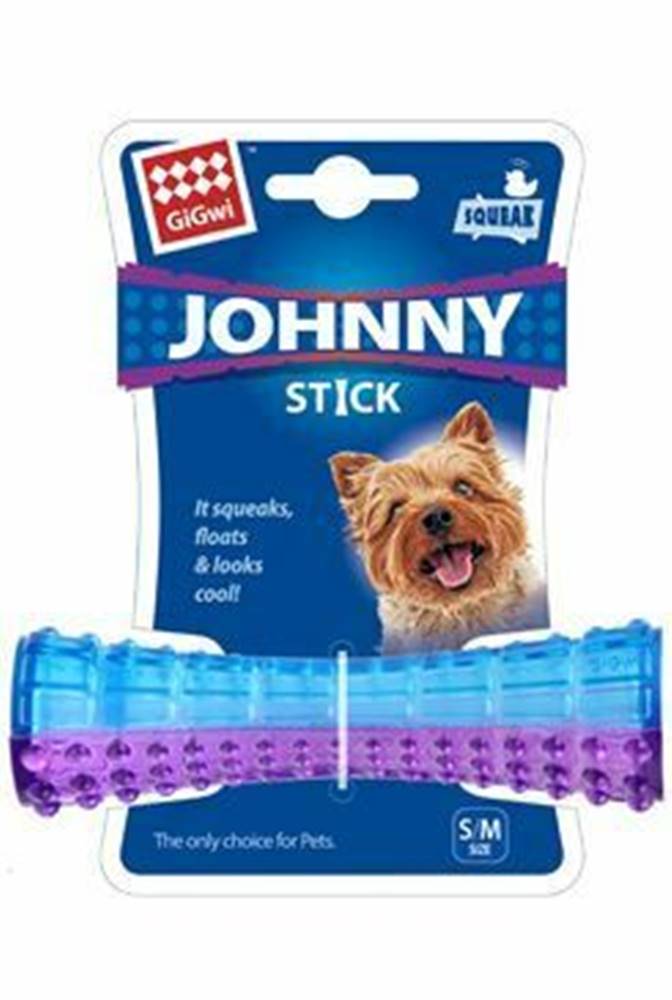 GiGwi Hračka pes GiGwi Johnny Stick Small aport modro/purpur