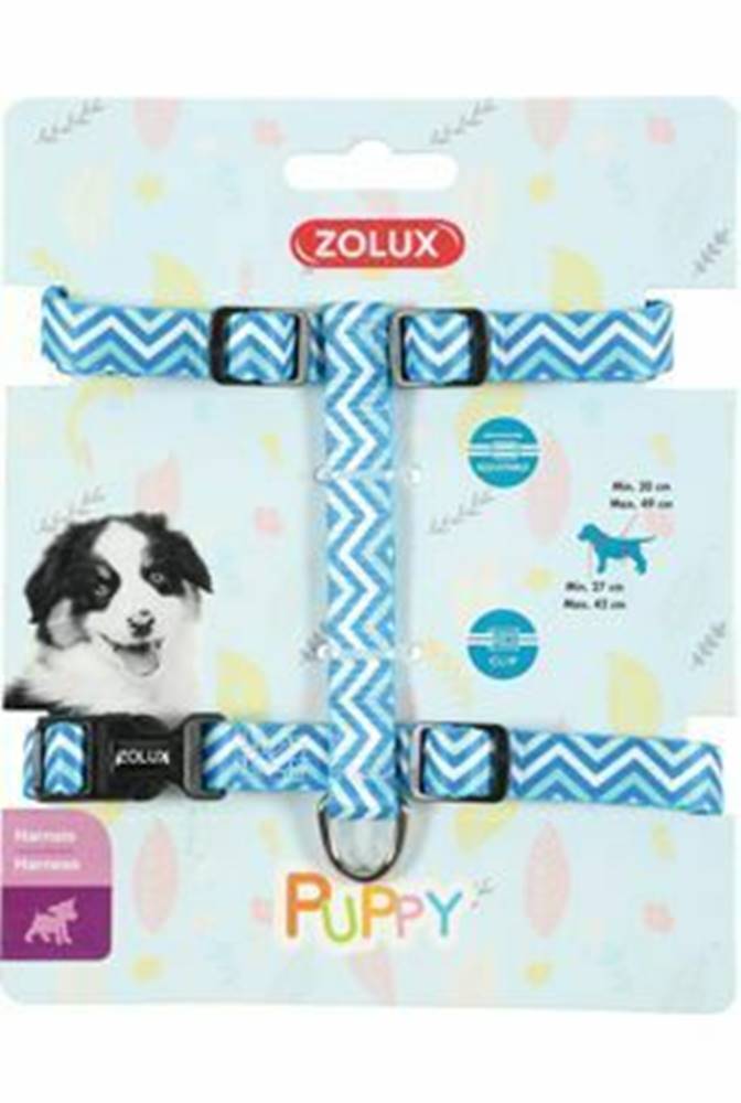 Zolux Postroj pre psov PIXIE nastaviteľný modrý 8mm Zolux